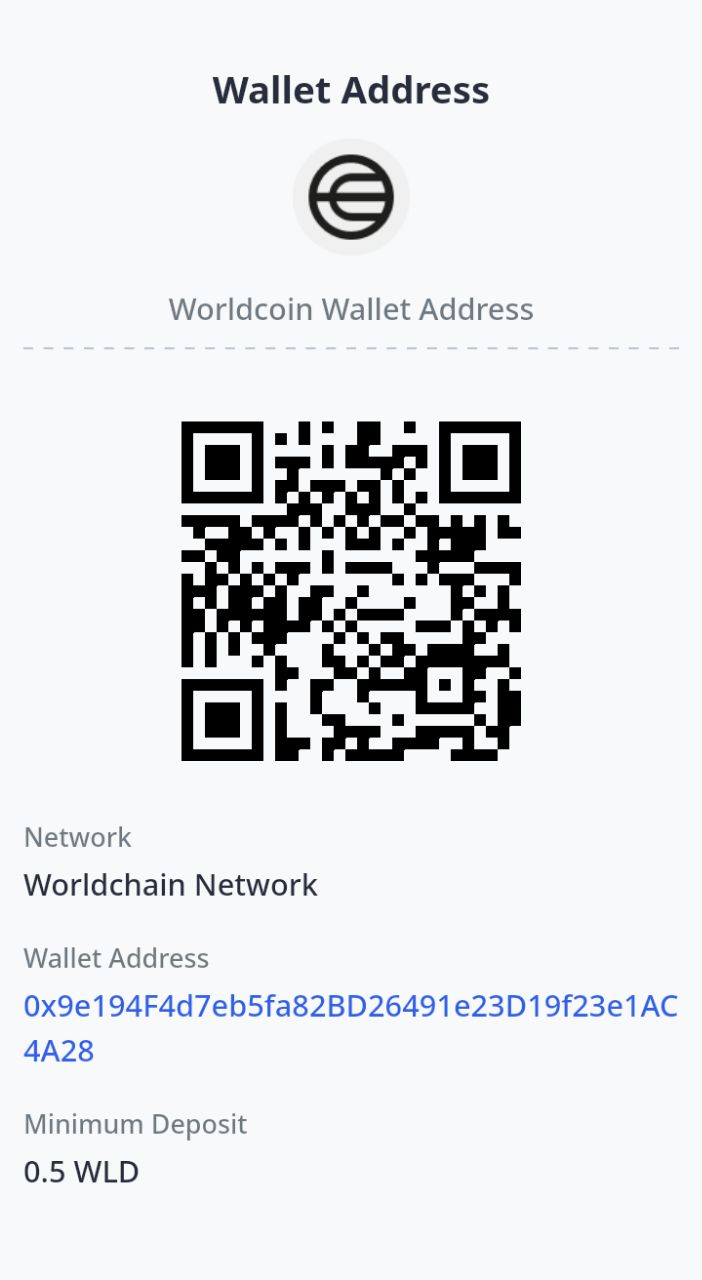 Worldcoin Wallet QR Code